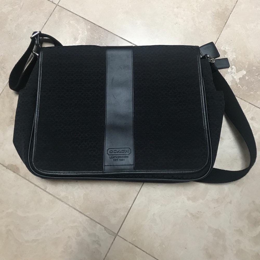 Coach laptop or diaper bag